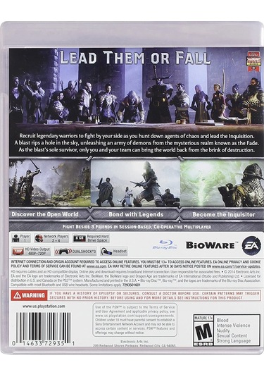 Dragon Age Inquisition PS3 Oyun