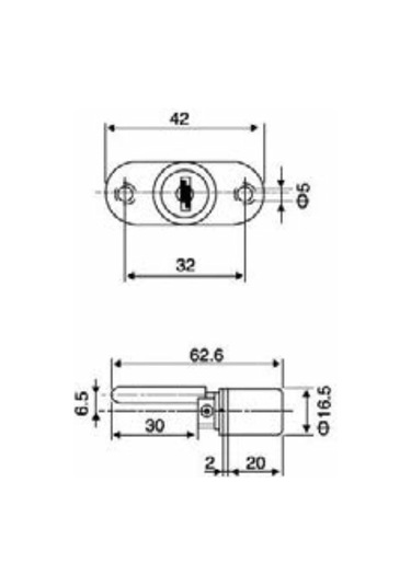 Canex Merkezi Çekmece Kilidi 19mm 10 Adet