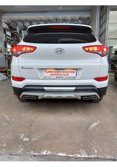 Türkmen Hyundai Tucson Ön Arka Tampon Koruma Difüzör 2015-2017 Ar
