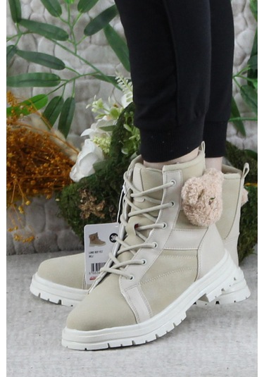 Fort Cool Luno Rahat Sıcak Astar Kaymaz Taban Kız Çocuk Bot Bej