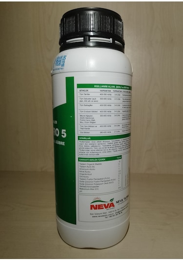 Nevamin Pro5 NPK'lı Sıvı Organomineral Gübre 1 Litre