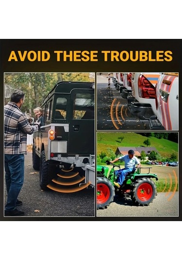 Pazly Drimore Siyah 110db Ters Geri Alarm, 3 Muzikli, 12v/24v Araba/kamyon Alarm Sistemi, Yüksek Sesli, Abs Malzemeli