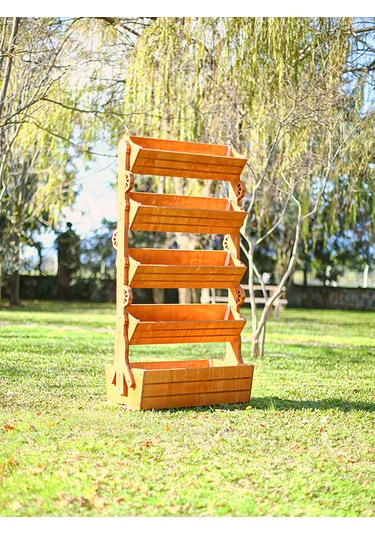 Mandu Ahşap Çok Katlı Saksı Standı Çiçeklik Standı -