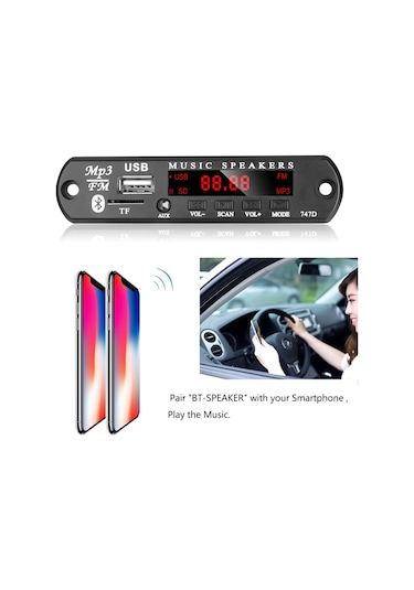 Kebidu Mp3 Wma Dekoder Kurulu Usb Fm Tf Radyo Kablosuz Bluetooth Ses Modülü Audio Amplifier
