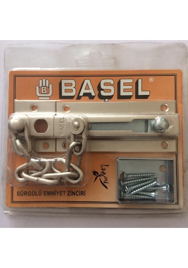 Başel Sürgülü Emniyet Zinciri Çelik Kapılar İçin Saten Renk