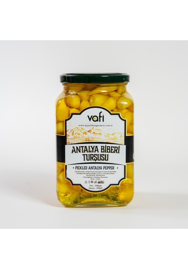 Vafi Turşu Serisi Antalya Biberi Turşusu 1000cc-500gr-8480