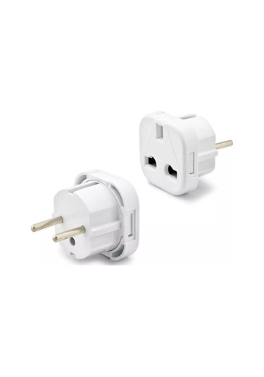 Depa İngiliz Fiş Çevirici Adaptör - İngiliz Türk Priz - Beyaz - 11108