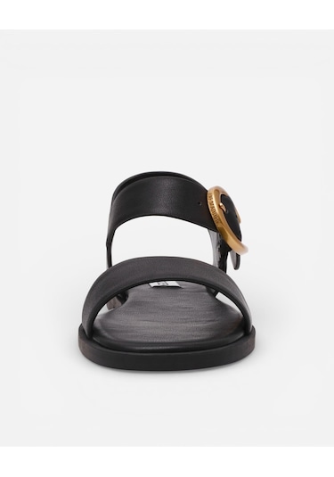 Steve Madden Resorts Black Leat Kadın Siyah Sandalet Resorts