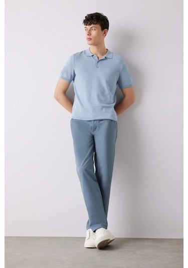 DeFacto Regular Fit Normal Kesim Yazlık Düz Paça Chino Kanvas Pantolon D7349AX25SPGR171 DeFacto Regular Fit Normal Kesim Yazlık Düz Paça Chino Kanvas Pantolon D7349AX25SPGR171