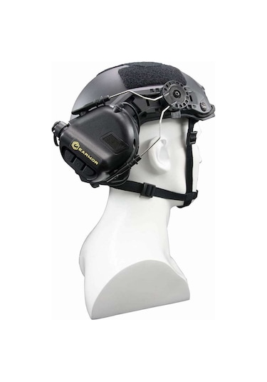 Earmor Kulaklıklar İçin Arc Kask Montaj Adaptörü Bir Çift Siyah