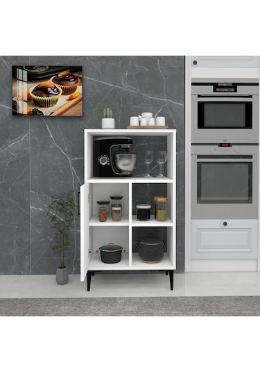 Arnetti Mutfak Banyo Dolabı Sanimas Çok Amaçlı Dolap, Beyaz