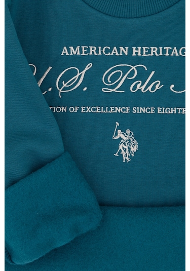 U.s. Polo Assn. Erkek Çocuk Koyu Yeşil Pijama Takım 50318686-vr101 Dark Eden