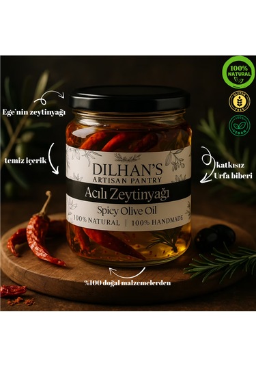 Dilhan's Artisan Pantry Acılı Zeytinyağı 250 ML