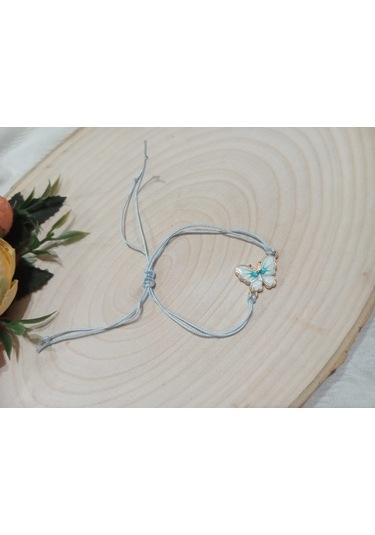 Modern Beyaz Kelebek Bileklik Beyaz