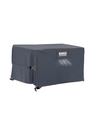 Haegs Bahçe Mobilyası Örtüsü, 200-200-90cm, Ağır Hizmet Oxford Kumaş, Su Geçirmez, Dış Mekan Veranda Masa Örtüsü, Havalandırmalı Masa Ve Sandalye Koruma Kılıfı Gri