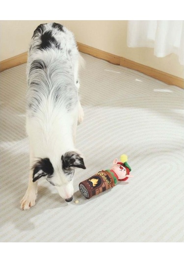 M-pets Christmas Elf Ödül Hazneli Peluş Köpek Oyuncağı