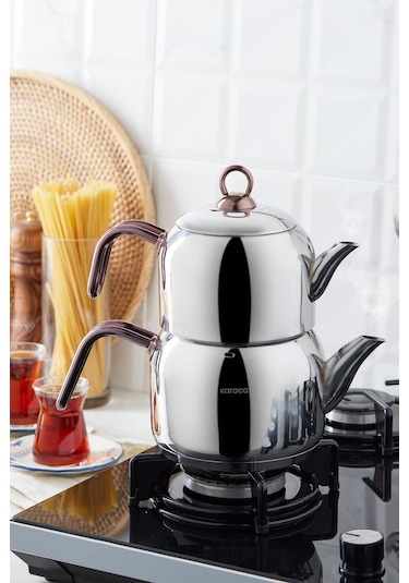 Karaca  Urban İndüksiyon Tabanlı Midi Çaydanlık Takımı Rosegold