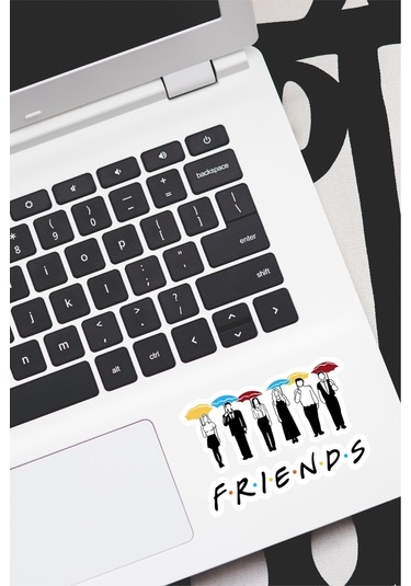 Friends Dekoratif Laptop Notebook Tablet Telefon Sticker Set 01
