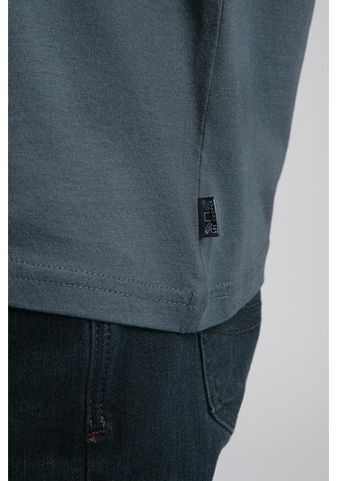 Lee Cooper Gael Erkek O Yaka T-shirt İndigo-19819 İndigo