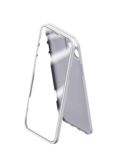 Apple Uyumlu iPhone 12 Pro Max Kılıf 360 Derece Full Koruma Kılıf Beyaz