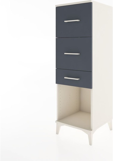 Hyperion Dolap 3 Çekmeceli 44x44x134 Aytaşı-antrasit Aytaşı