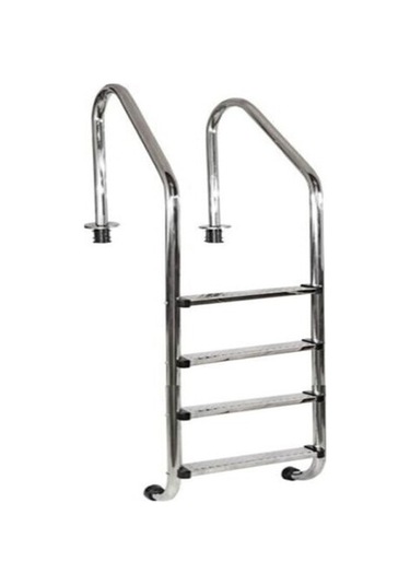 DEKOR HAVUZ 4 BASAMAK STANDART PASLANMAZ HAVUZ MERDİVENİ AISI 316