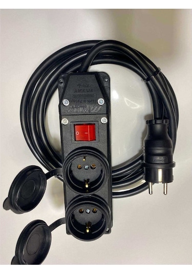 Mutlusan 2 li Anahtarlı Priz 3x1.5 mm Uzatma 15 MT