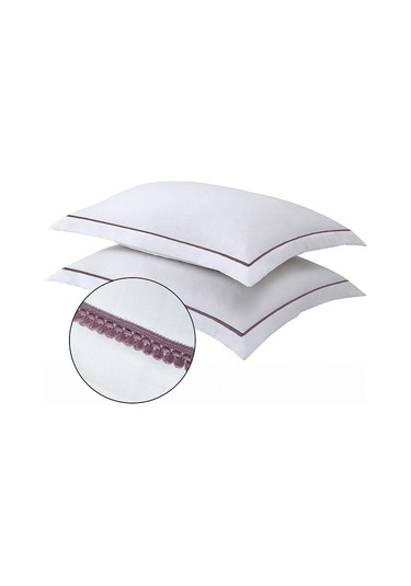 Güpür Detaylı Çift Kişilik Beyaz Çarşaf 2 Yastık Kılıfı 240x260cm Diğer