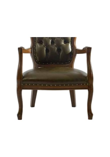 Bengimobilya Sandalye Zus177 Kapitone Model Sırtlık Ahşap Kayın Retro Iskelet