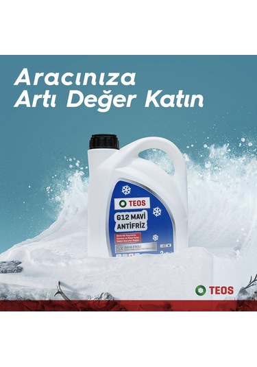 Teos -40 Derece Mavi Antifriz 3 Lt Spectre 1 Lt Cam Suyu
