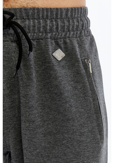 Axxel Erkek Gri Yüksek Bel Ön Arka Cepli Eşofman Altı-p782 Gri