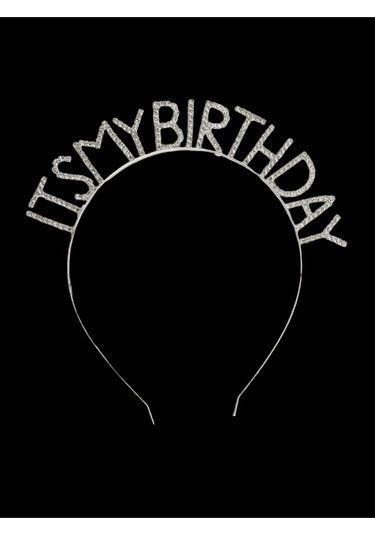 Doğum Günü It's My Birthday Metal Kristal Taşlı Taç Çok Renkli