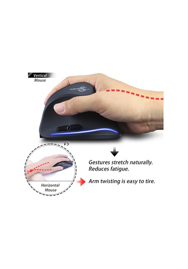 Hallow Zelotes F-35 Dikey Kablosuz Şarjlı Optik Mouse