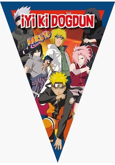 Naruto Doğum Günü Konsepti 32 Kişilik Doğum Günü Seti Ekonomik
