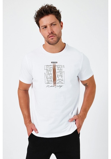 Alexander Gardi Alexandergardı Baskılı Regular Fit T-shirt E24-00213 001
