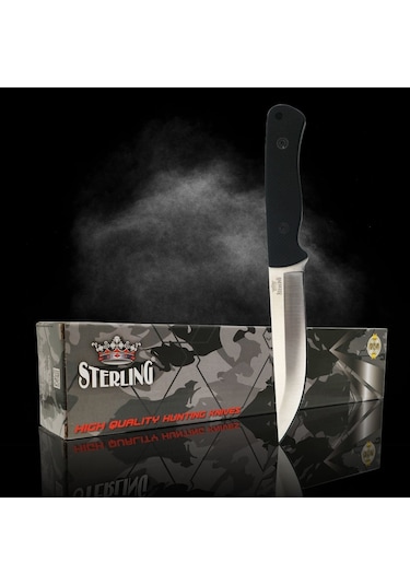 Sterling Siyah Saplı Paslanmaz Çelik 22cm Avcı Bıçağı
