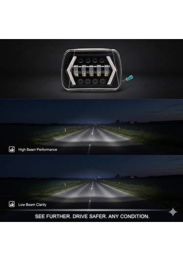 Offroad Sis Lambası Beyaz, Amber Sinyal 60w 12-60v Tek Adet Premium Tasarım