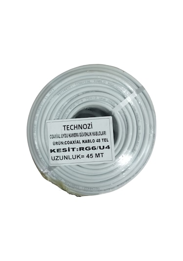 48 Tel 45 Metre Uydu Kablosu