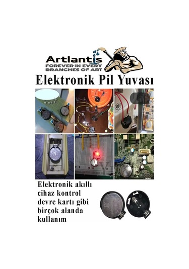 Elektronik Pil Yatağı 3 Volt 3 Adet Cr2032 Cr2025 Cr2016 Para Düğme Pil Yatağı Rcb Pil Tutucu Bios Devre Kart