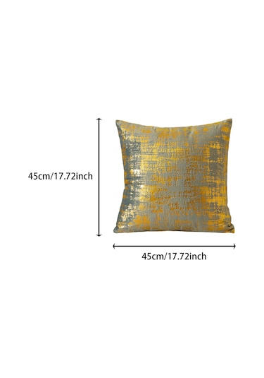 Suntek Yaldızlı Kadife Yastık Kılıfı, 45x45cm Ev Dekoru Altın