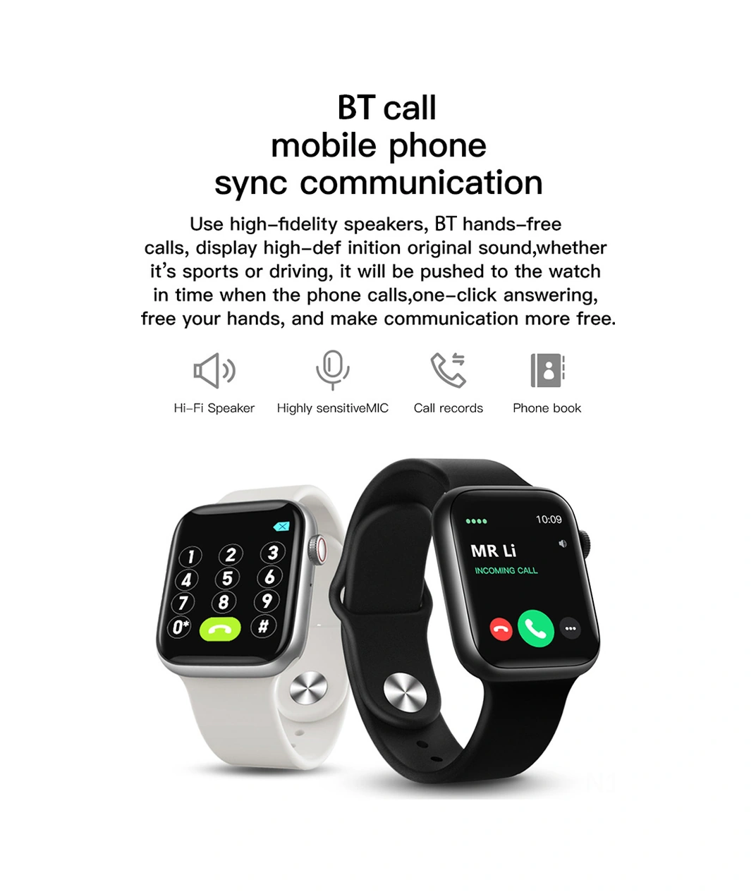 Moveevo T500+Plus 1.75" Ips Ekran Akıllı Saat (İthalatçı Garantili)