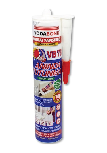 Vodabond VB 78 Montaj Yapıștırıcı Beyaz 420 Gr. Beyaz