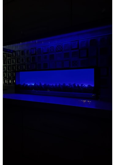 Arif Dekoratif Elektrikli Yapay Şömine - 100x25x15 Cm - Farklı Renk Modları, Kumandalı, Bluetooth