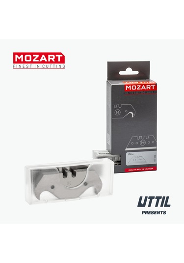 Mozart Blades 110.065 51 Mm Kanca Bıçak 100 Adet Yedek Bıçak