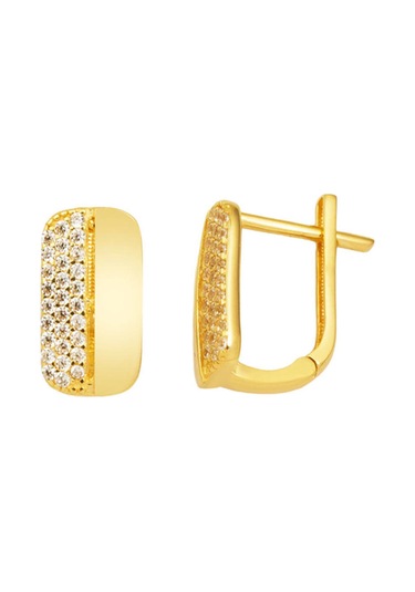 Bilezikci Yarım Ay Suyolu Altın Küpe Sarı Altın