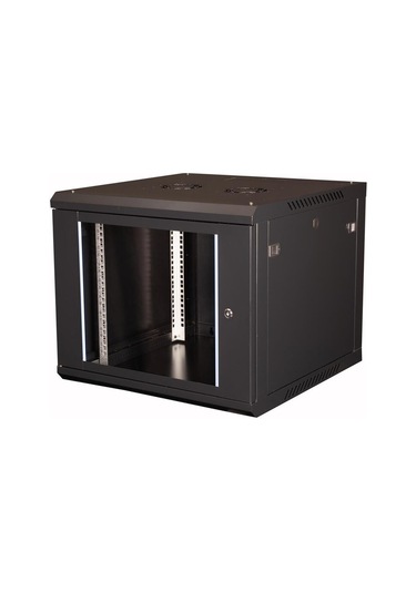 - 9u 19\" Duvar Tipi Rack Kabinet Genişlik: 600 Mm Derinlik: 600 Mm Siyah