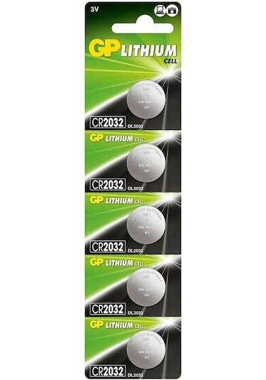 Gp 3v Cr2032 Lityum Pil 5& 39 Li Kart