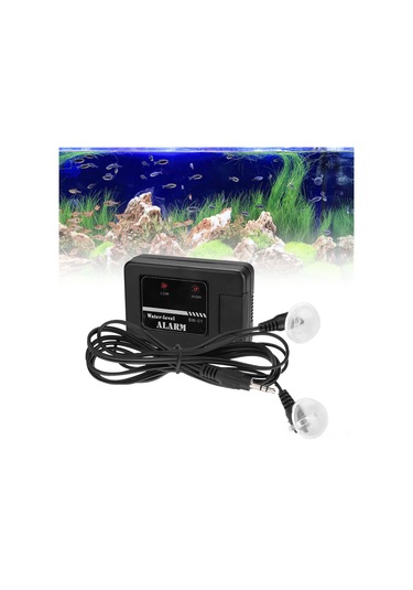 Qingmipy Akvaryum Su Seviyesi Alarm Cihazı, Yüksek/düşük Seviye Ayarlı, Ses Ve Işık Alarmı, Pil İle Teslim Edilir