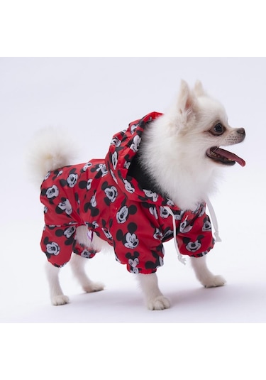 Pettrend Mickey Mouse Tulum Yağmurluk Köpek Kıyafeti Köpek Yağmurluğu