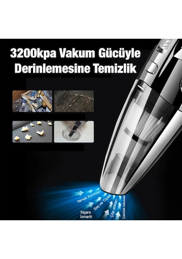 Enraco R-6053 Kablosuz Güçlü El Araç-ev Süpürgesi Kuru Islak